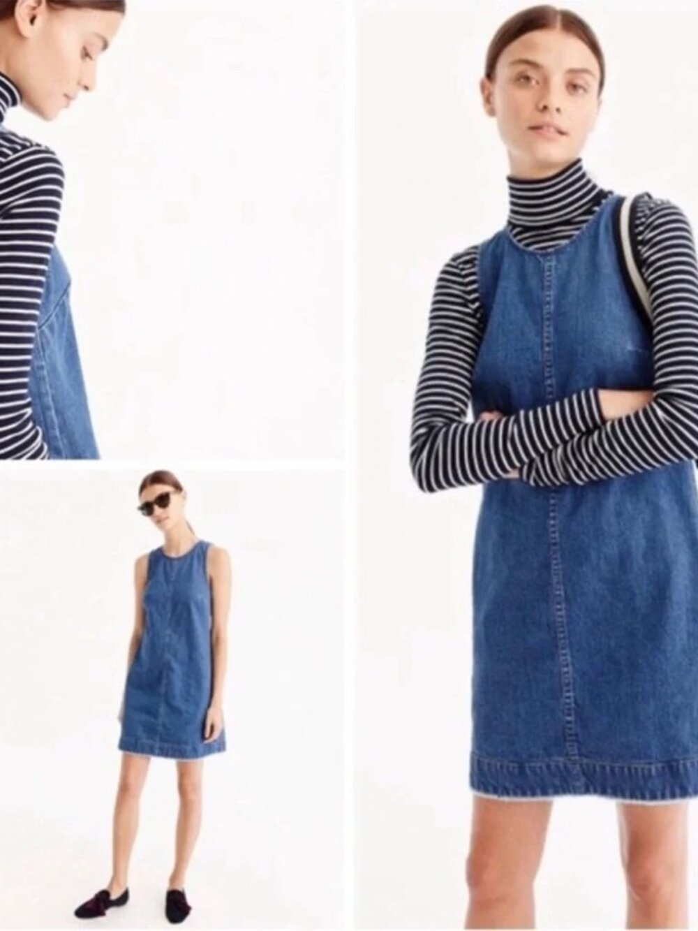 J. Crew Sleeveless Blue Denim Mini Dress - Picture 4 of 7